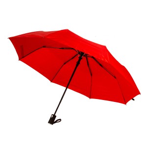 Зонт складной полуавтомат Art Rain 3640/2 3 сл.8 сп. красный