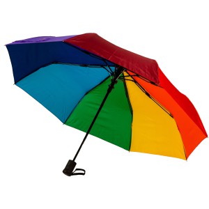 Зонт складной полуавтомат Art Rain 3672 3 сл.8 сп. радуга