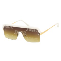 Сонцезахисні окуляри Di 1853 C5 білий коричневий градієнт принт