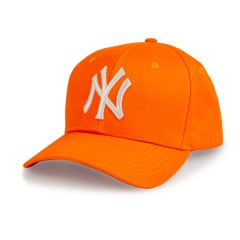 Бейсболка SR22 NY центр коттон форма пл оранжевый/белый