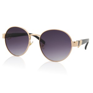 Солнцезащитные очки SumWin 0729 с цепочкой C4 золото фиолет гр