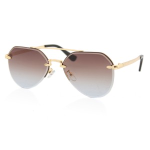 Солнцезащитные очки H12 2455 C2 золото коричнево-серый гр
