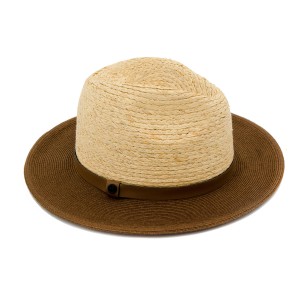 Шляпа федора Del Mare АРВЕН натуральный/коричневый