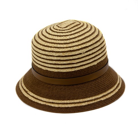 Шляпа Del Mare МОЙРА тем.бежевый/коричневый