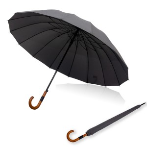 Зонт трость механика Parachase 7165 серый 16 сп