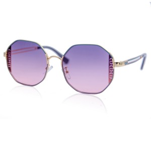 Солнцезащитные очки SumWin 2473 C9 золото сиренево-розовый гр