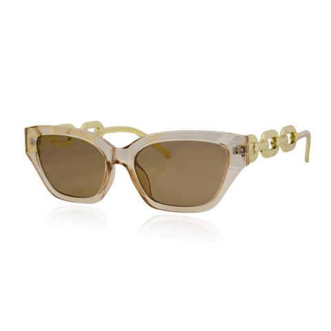 Сонцезахисні окуляри SumWin 2285 C2 бежевий золото/коричневий