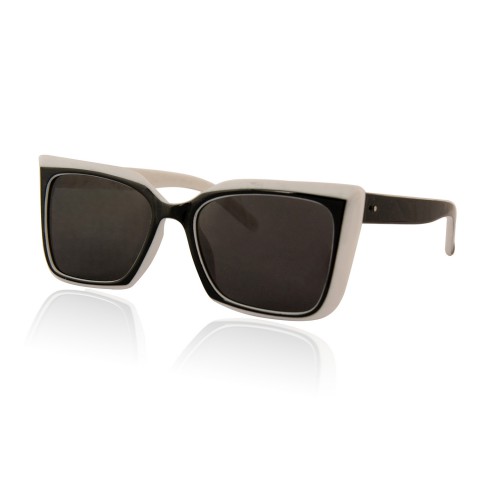 Сонцезахисні окуляри SumWin 2277 C57 біло-чорний/чорний