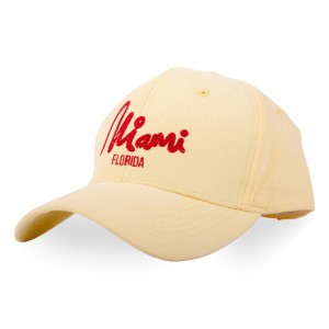 Бейсболка Liss MIAMA Florida вышивка св.желтый/бордо
