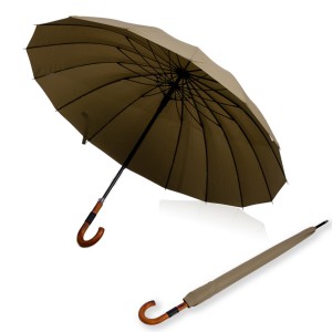Зонт трость механика Parachase 7165 бежевый 16 сп