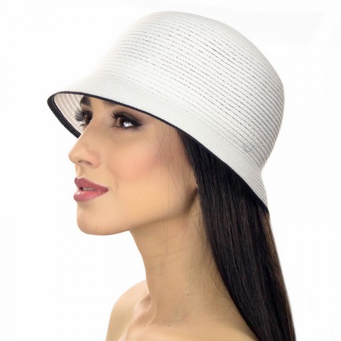 Шляпа Del Mare ЮТА белый/черный
