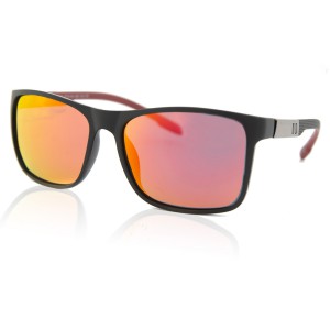 Сонцезахисні окуляри Cavaldi Polar 9730 C4 чорний матов. червоне дзеркало
