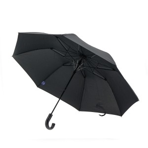 Зонт складной полуавтомат Zest 42620 ,черный,2 сл.,8 сп.,упак.12 шт.