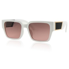 Сонцезахисні окуляри SumWin 1226 C4 білий коричнево-рожевий гр