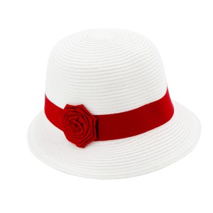 Шляпа Del Mare САНТА-РОЗА белый/красный 