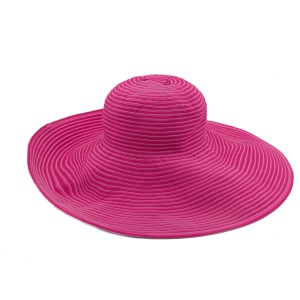Шляпа широкополая Del Mare ВИЗАЛИЯ полосы ярко-розовый Уц