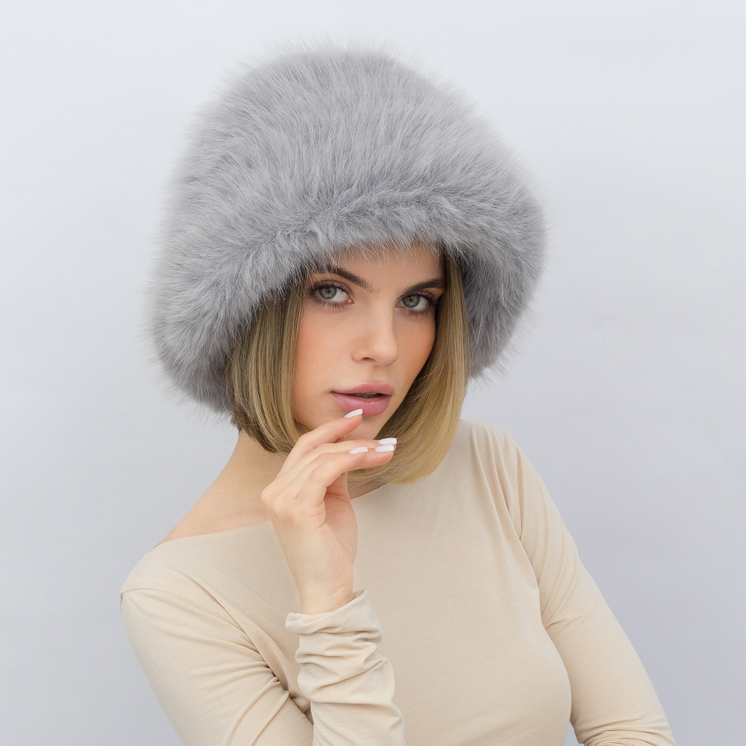 Шапка Malisa ЛЕВИЯ серый