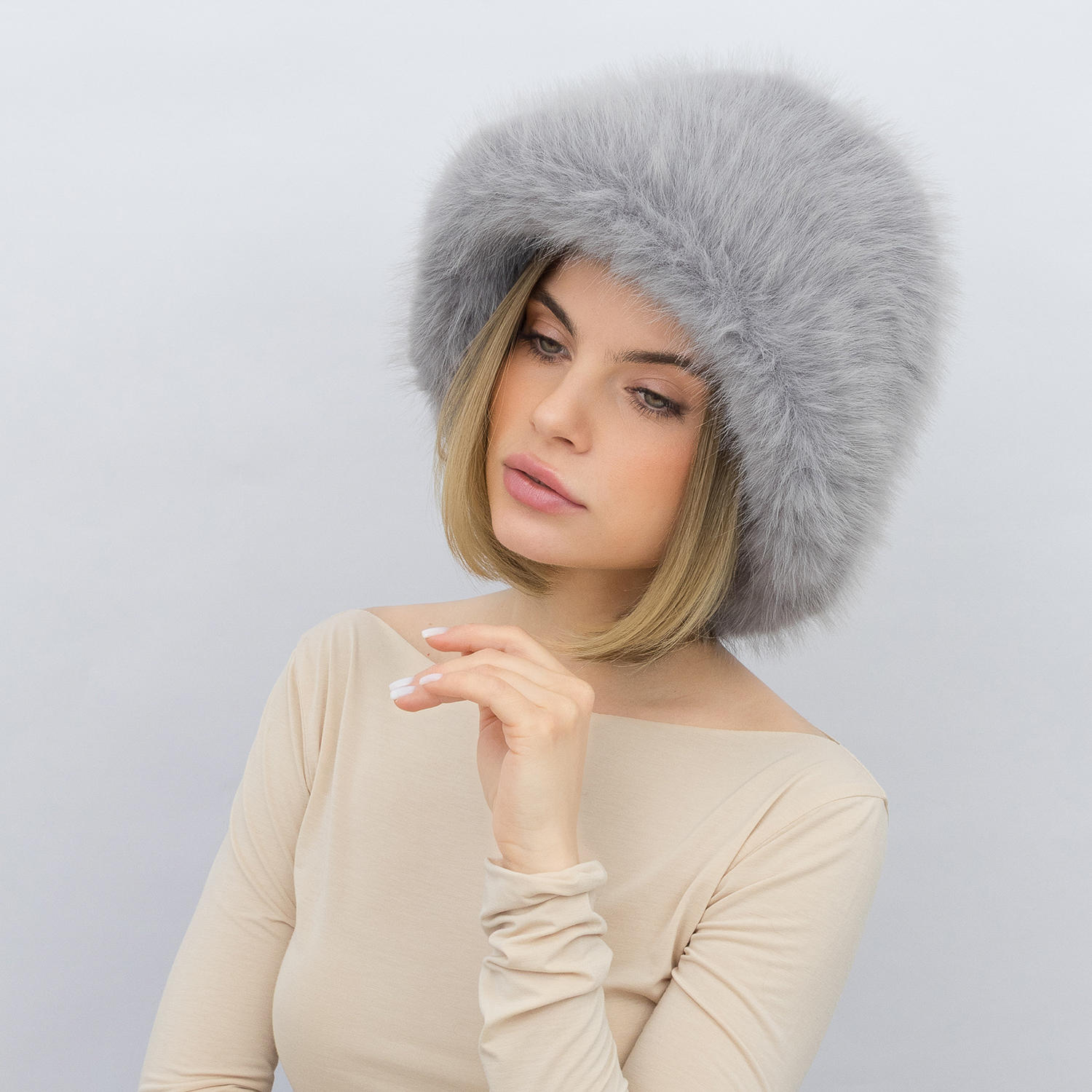 Шапка Malisa ЛЕВИЯ серый