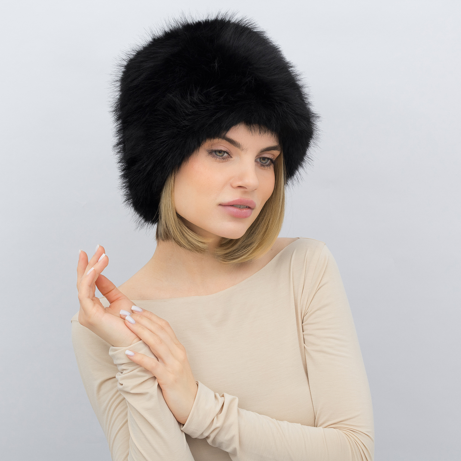 Шапка Malisa КАМІЛА чорний