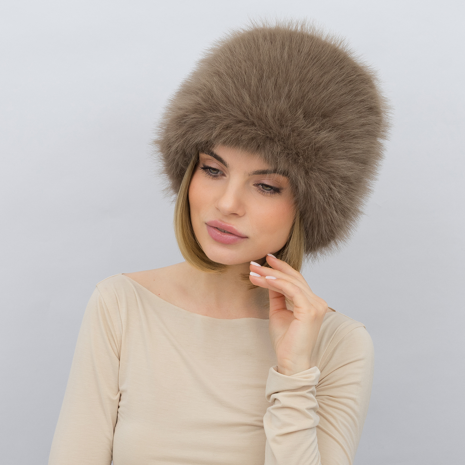 Шапка Malisa КАМІЛА капучіно
