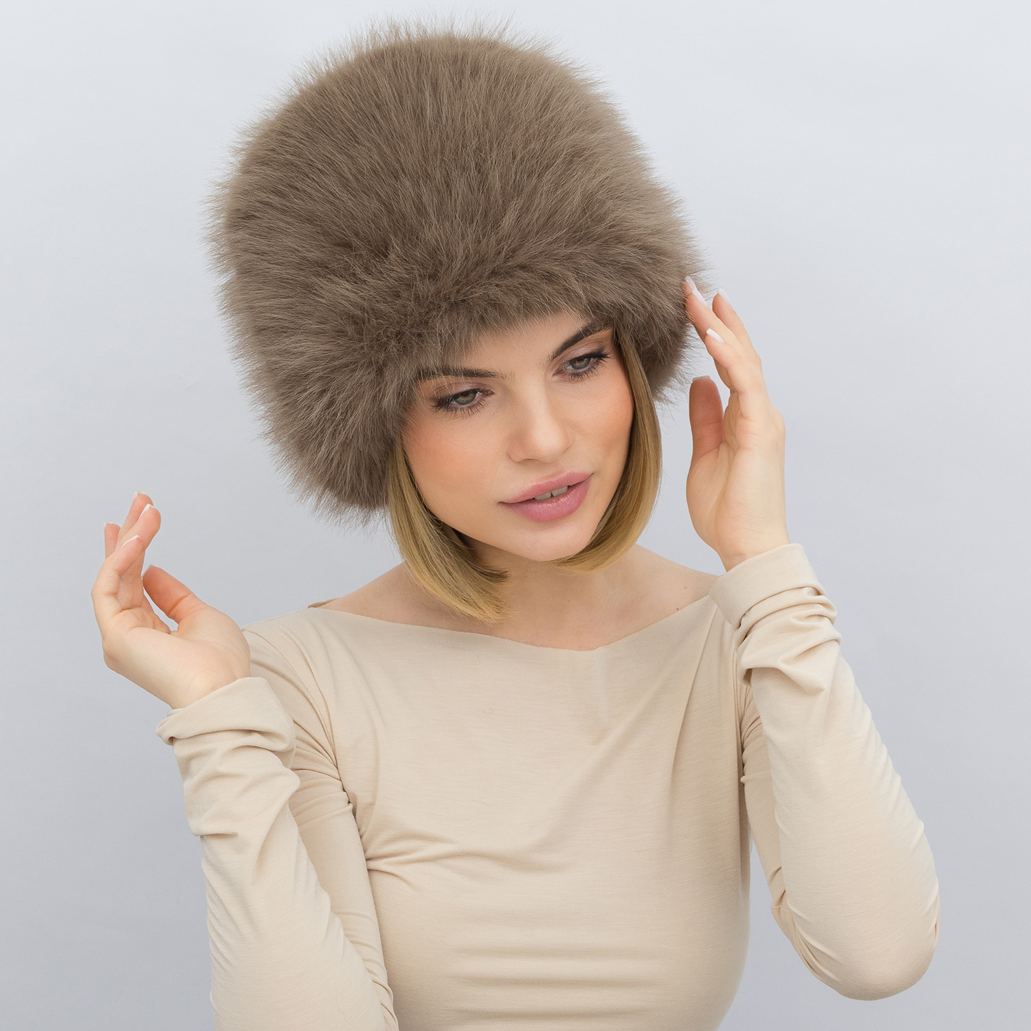 Шапка Malisa КАМІЛА капучіно