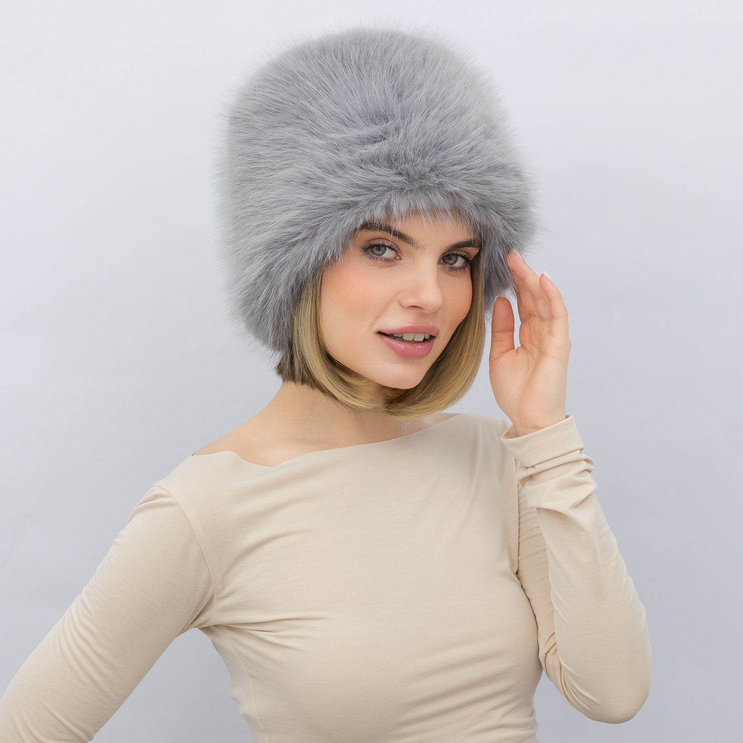 Шапка Malisa КАМІЛА сірий