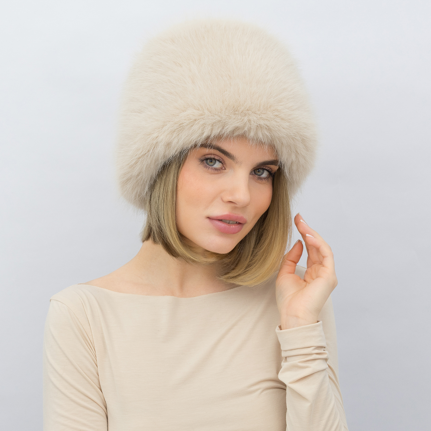 Шапка Malisa КАМІЛА св.бежевий