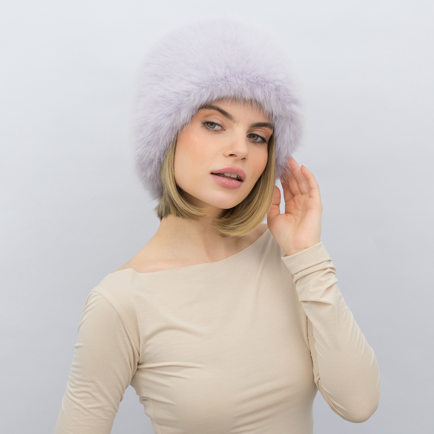 Шапка Malisa КАМІЛА лаванда