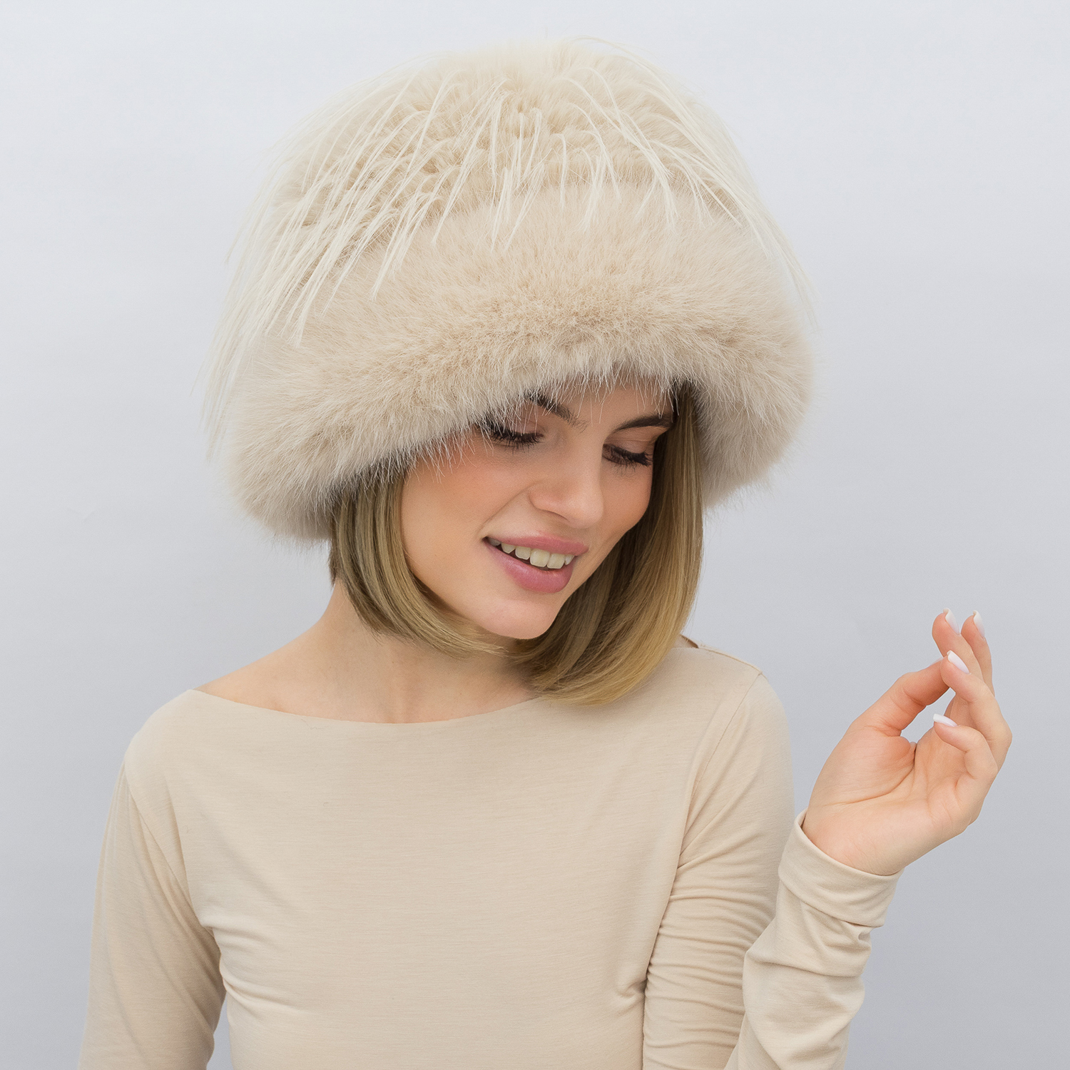 Шапка Malisa АЛАЙН св.бежевый