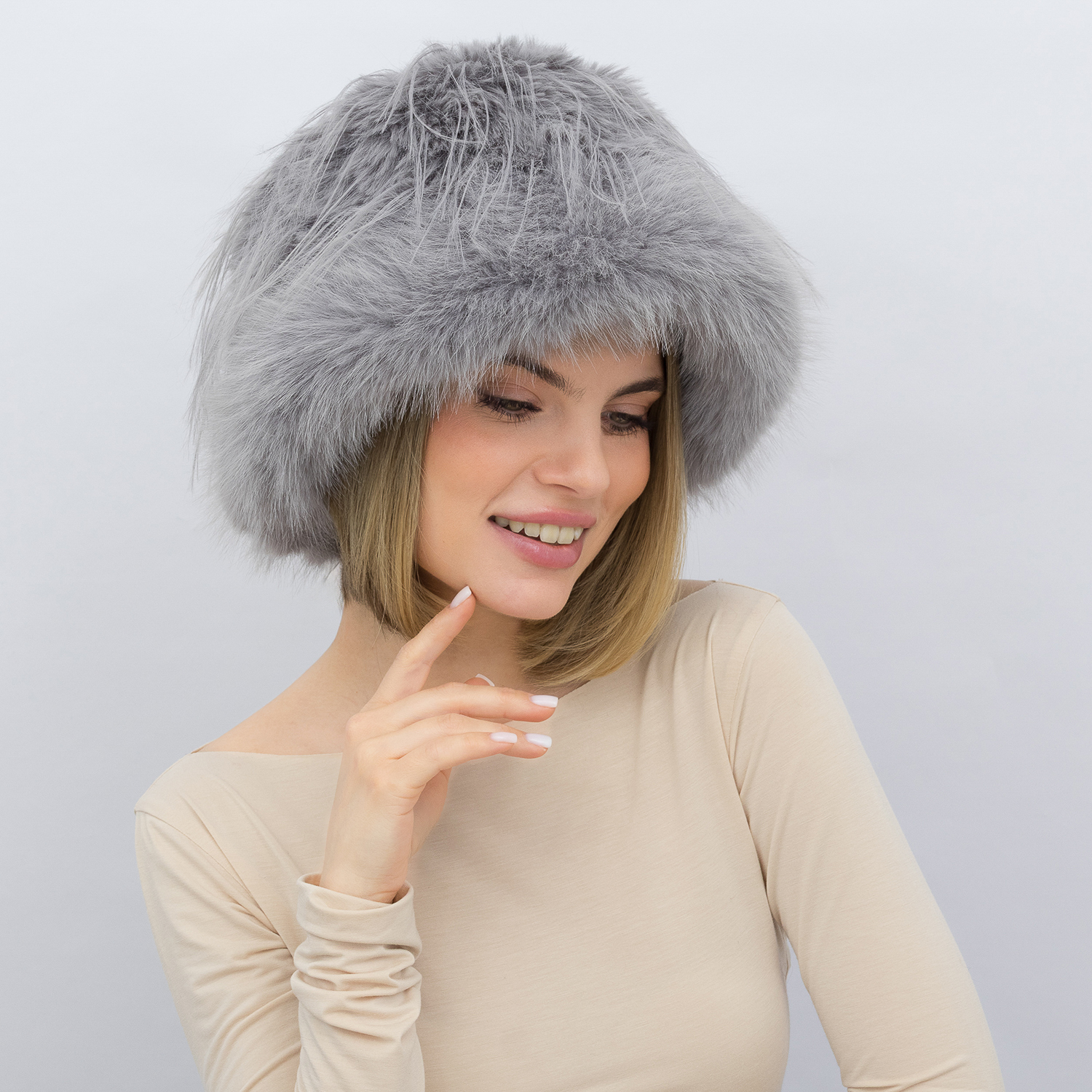 Шапка Malisa АЛАЙН серый