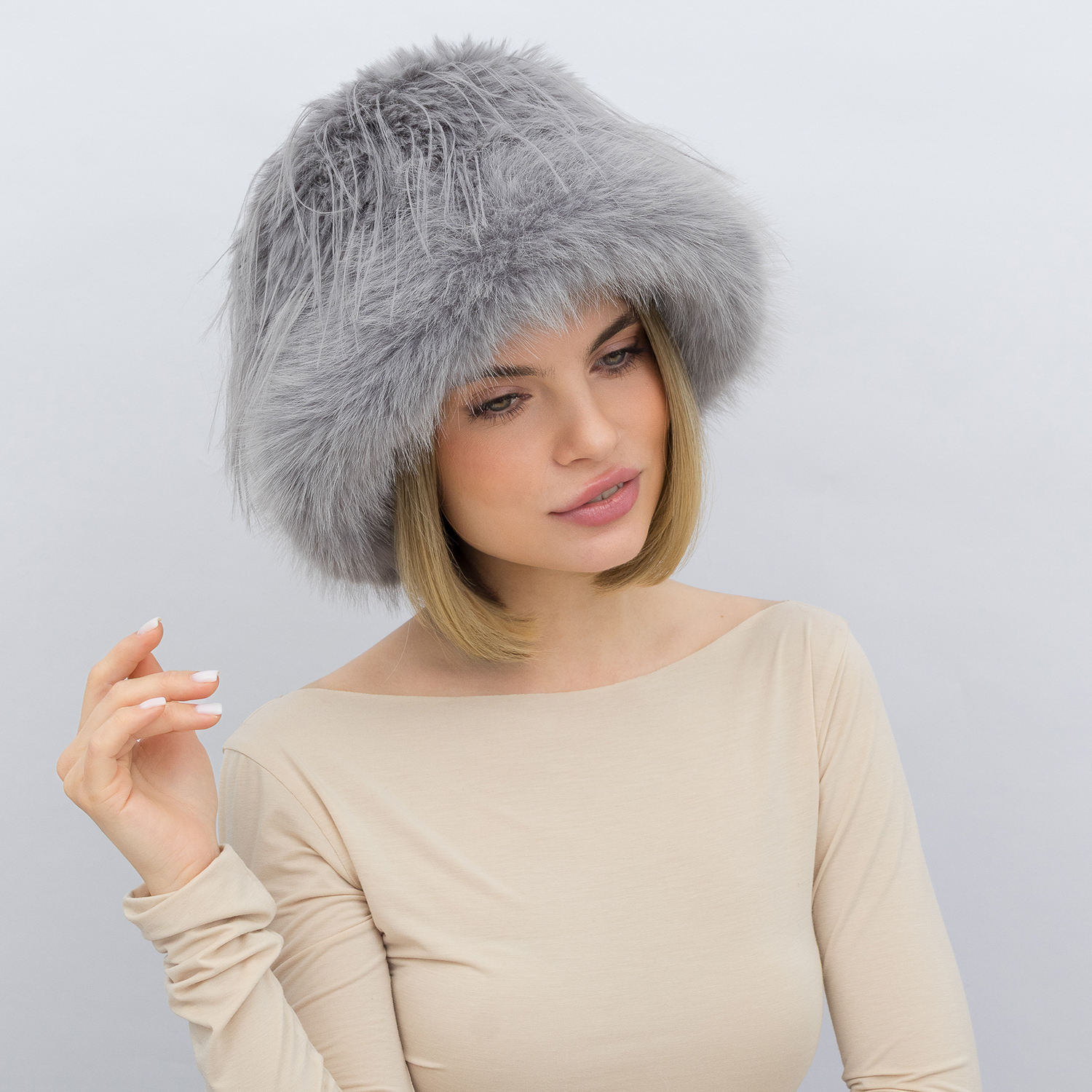 Шапка Malisa АЛАЙН серый