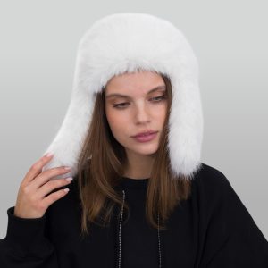 Шапка вушанка Malisa РУТ білий