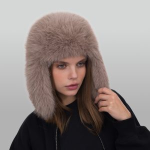 Шапка вушанка Malisa РУТ капучіно