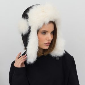 Шапка ушанка Malisa ВЕЙЛ черный