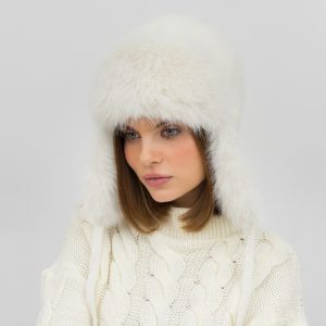 Шапка вушанка Malisa САЙТО песець білий