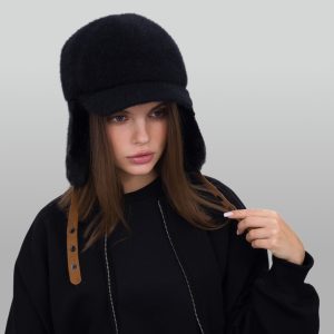Шапка ушанка Malisa ДЖИЛИАН черный