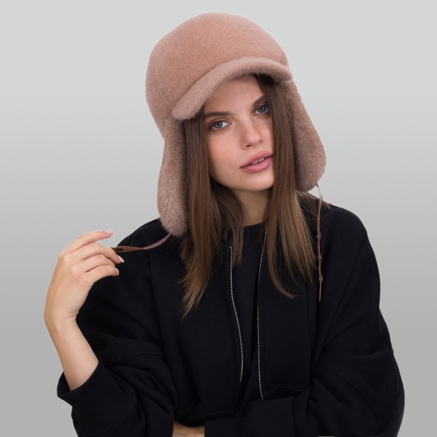 Шапка ушанка Malisa ДЖИЛИАН орех