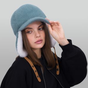 Шапка ушанка Malisa ДЖИЛИАН фисташка