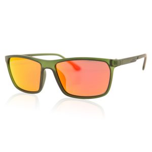 Сонцезахисні окуляри Cavaldi Polar EC68063 C5 хакі мат помаранч дзеркало